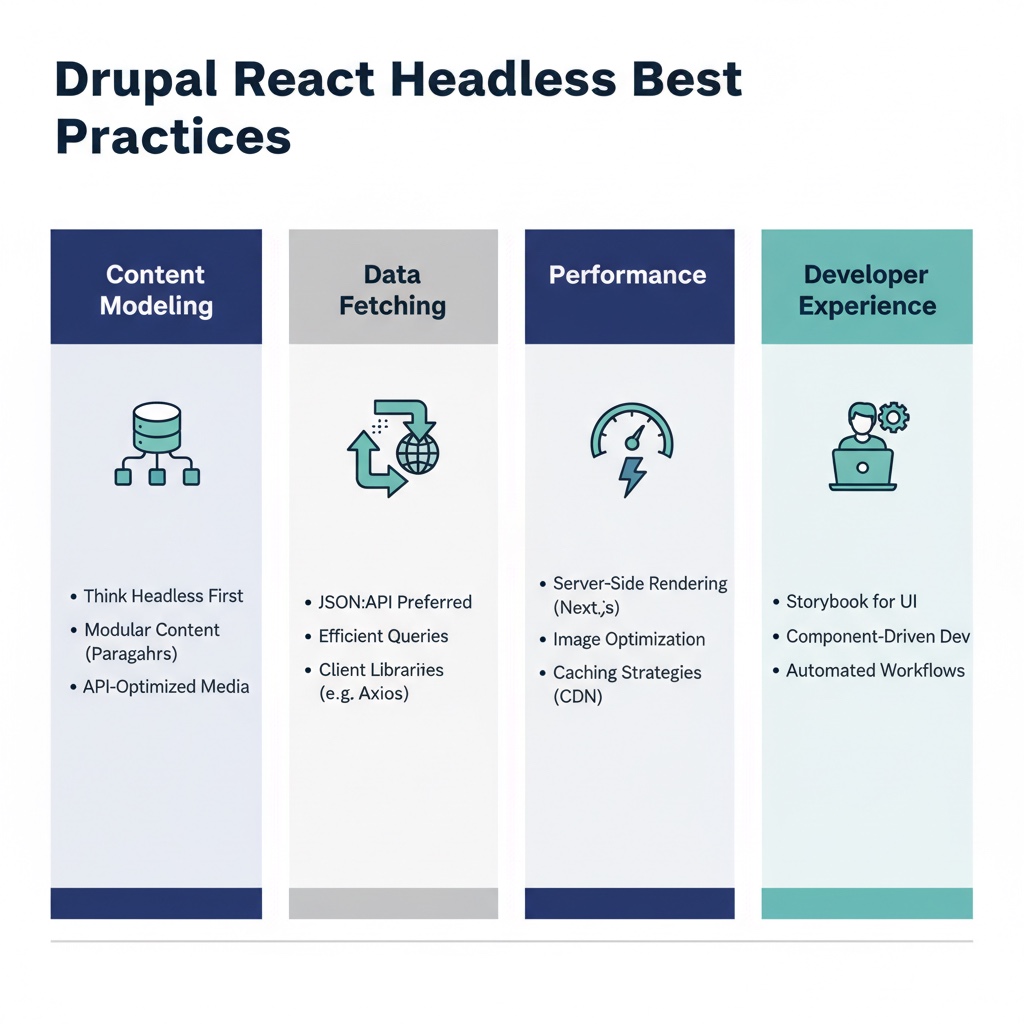 drupal react headless best practices